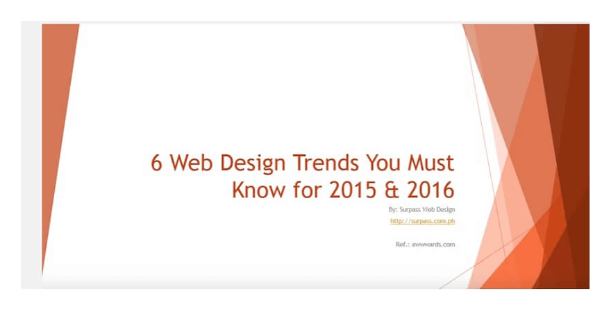 Web Design Trends 2015-16