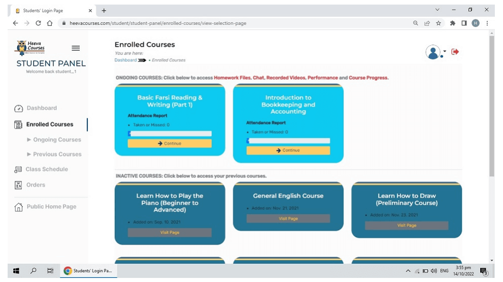 Portfolio Web Application Development project - Online Learning Platform